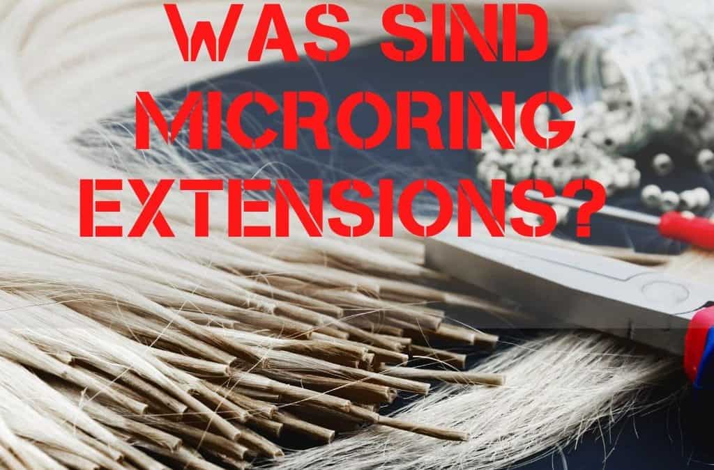 Haare mit Microringe verlängern